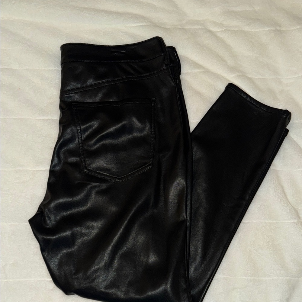 Express Black Faux Leather pants